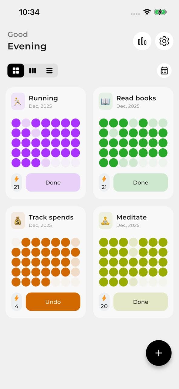 Habidots App Screenshot